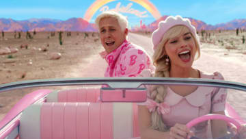 Barbie movie starring Margot Robbie and Ryan Gosling.
