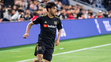 LOS ANGELES, CA - MAY 9: Carlos Vela #10 of Los Angeles FC during Los Angeles FC's MLS match against Minnesota United at the Banc of California Stadium on May 9, 2018 in Los Angeles, California. Los Angeles FC won the match 2-0 (Photo by Shaun Clark/Getty Images)