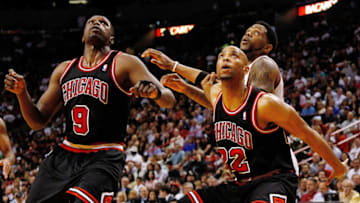 Luol Deng, Taj Gibson, Chicago Bulls (Photo by Mike Ehrmann/Getty Images)