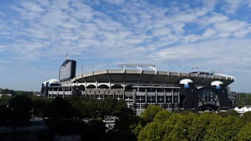 Sep 17, 2017; Charlotte, NC, USA; A general view of Bank of America Stadium. Mandatory Credit: Bob Donnan-USA TODAY Sports