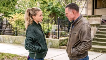 CHICAGO P.D. -- "Absolution" Episode 709 -- Pictured: (l-r) Tracy Spiridakos as Det. Hailey Upton, Jason Beghe as Sgt. Hank Voight -- (Photo by: Matt Dinerstein/NBC)