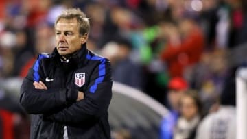 Nov 11, 2016; Columbus, OH, USA; USA head coach Jurgen Klinsmann (hc) during the second half against Mexico at MAPFRE Stadium. Mexico won the game 2-1. Mandatory Credit: Joe Maiorana-USA TODAY Sports