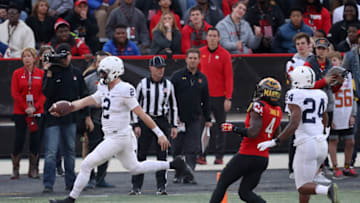 COLLEGE PARK, MD - NOVEMBER 25: Quarterback Tommy Stevens