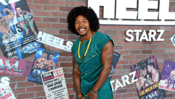 LOS ANGELES, CALIFORNIA - AUGUST 10: Allen Maldonado attends the premiere of the new STARZ series "Heels" on August 10, 2021 in Los Angeles, California. (Photo by Michael Kovac/Getty Images for Starz)
