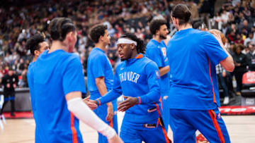 Luguentz Dort #5 of the Oklahoma City Thunder (Photo by Mark Blinch/Getty Images)