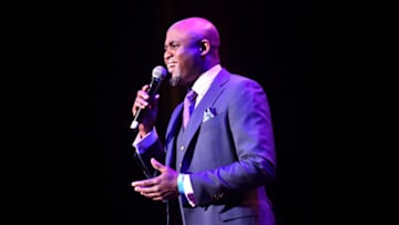 WESTWOOD, CALIFORNIA - SEPTEMBER 21: Actor Wayne Brady performs onstage during the Concert for America at Royce Hall, UCLA on September 21, 2019 in Westwood, California. (Photo by Scott Dudelson/Getty Images)