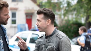 CHICAGO P.D. -- "Ride Along" Episode 604 -- Pictured: (l-r) Patrick John Flueger as Adam Ruzek, Jon Seda as Antonio Dawson -- (Photo by: Adrian Burrows/NBC)