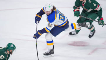 St. Louis Blues left wing Brandon Saad (20)Mandatory Credit: Brad Rempel-USA TODAY Sports