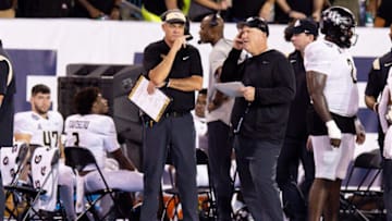 UCF head coach Gus Malzahn is giving up play-calling to focus on recruiting in Central Florida -- just as he did when he was head coach of Auburn football Mandatory Credit: Stephen Lew-USA TODAY Sports