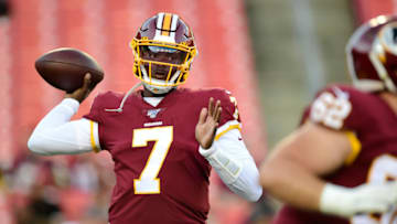 Dwayne Haskins of the Washington Redskins. (Photo by Patrick McDermott/Getty Images)