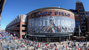 Oct 9, 2016; Detroit, MI, USA; General view of Ford Field prior to a game between the Detroit Lions and the Philadelphia Eagles at Ford Field. Mandatory Credit: Mike Carter-USA TODAY Sports