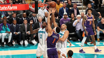Charlotte Hornets Marvin Williams and Nicolas Batum (Photo by Kent Smith/NBAE via Getty Images)