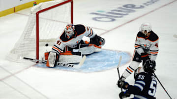 Mike Smith #41, Edmonton Oilers (Photo by David Lipnowski/Getty Images)