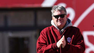 BLOOMINGTON, IN - NOVEMBER 10: Indiana Hoosiers Athletic Director Fred Glass claps during the Big Ten conference college football game between the Maryland Terrapins and the Indiana Hoosiers on November 10, 2018, at Memorial Stadium in Bloomington, Indiana. (Photo by Michael Allio/Icon Sportswire via Getty Images)