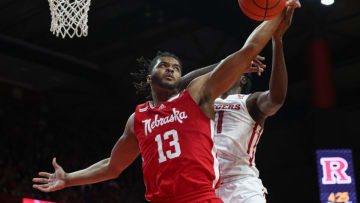 Nebraska Cornhuskers forward Derrick Walker (13) rebounds (Vincent Carchietta-USA TODAY Sports)
