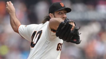 SAN FRANCISCO, CA - SEPTEMBER 03: Madison Bumgarner