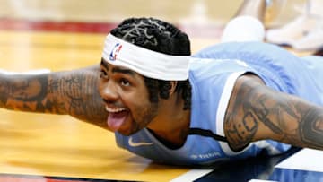 D'Angelo Russell of the Minnesota Timberwolves. (Photo by Michael Reaves/Getty Images)