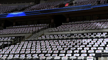 AUBURN HILLS, MI - APRIL 24: A general view before Game Four of the Eastern Conference Quarterfinals between the Cleveland Cavaliers and Detroit Pistons during the 2016 NBA Playoffs on April 24, 2016 at The Palace of Auburn Hills in Auburn Hills, Michigan. NOTE TO USER: User expressly acknowledges and agrees that, by downloading and/or using this photograph, User is consenting to the terms and conditions of the Getty Images License Agreement. Mandatory Copyright Notice: Copyright 2016 NBAE (Photo by Allen Einstein/NBAE via Getty Images)