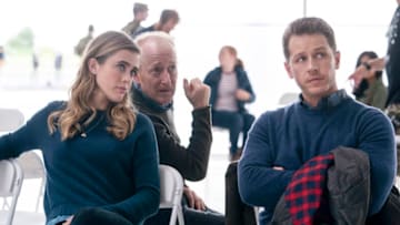 MANIFEST -- "Reentry" Episode 102 -- Pictured: (l-r) Melissa Roxburgh as Michaela Stone, Josh Dallas as Ben Stone -- (Photo by: Peter Kramer/NBC)