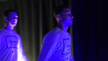 Mar 12, 2016; Nashville, TN, USA; LSU LSU Tigers forward Ben Simmons (25) walks to the court prior to the game against the Texas A&M Aggies during the SEC conference tournament at Bridgestone Arena. Mandatory Credit: Christopher Hanewinckel-USA TODAY Sports