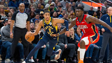 Indiana Pacers guard Tyrese Haliburton. Mandatory Credit: Trevor Ruszkowski-USA TODAY Sports
