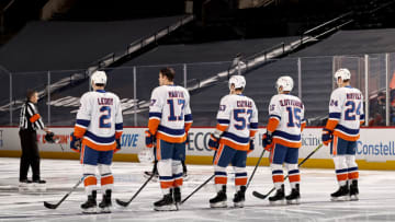 The New York Islanders . (Photo by Elsa/Getty Images)
