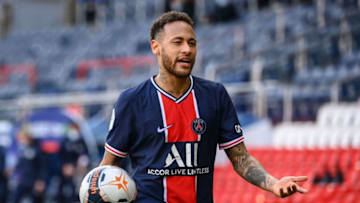 Paris Saint-Germain's Brazilian forward Neymar. (Photo by FRANCK FIFE / AFP) (Photo by FRANCK FIFE/AFP via Getty Images)