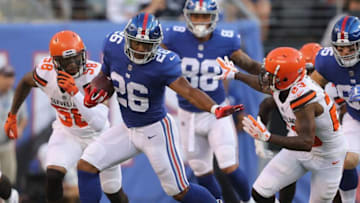 New York Giants. Saquon Barkley (Photo by Elsa/Getty Images)