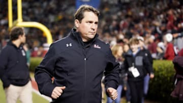 Head coach Will Muschamp of the South Carolina Gamecocks. (Photo by Jacob Kupferman/Getty Images)