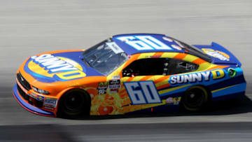 BRISTOL, TN - APRIL 13: Ty Majeski, driver of the #60 SunnyD Ford, practices for the NASCAR Xfinity Series Fitzgerald Glider Kits 300 at Bristol Motor Speedway on April 13, 2018 in Bristol, Tennessee. (Photo by Jerry Markland/Getty Images)