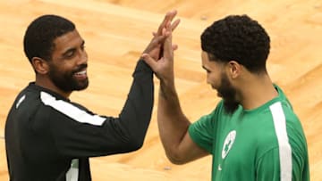 Duke basketball stars Kyrie Irving and Jayson Tatum (Photo by Maddie Meyer/Getty Images)