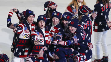 2014 WINTER OLYMPIC GAMES -- 'Opening Ceremony' -- Pictured: Team USA during the opening ceremony of the 2014 Sochi Winter Olympics Games in Sochi, Russia on February 7, 2014 -- (Photo by: Paul Drinkwater/NBC/NBCU Photo Bank via Getty Images)