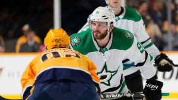 NASHVILLE, TN - DECEMBER 27: Tyler Seguin #91 of the Dallas Stars skates against the Nashville Predators at Bridgestone Arena on December 27, 2018 in Nashville, Tennessee. (Photo by John Russell/NHLI via Getty Images)