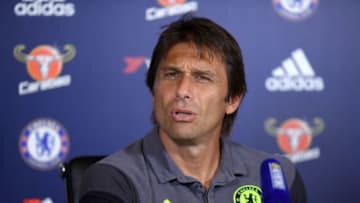 COBHAM, ENGLAND - SEPTEMBER 15: Manager Antonio Conte of Chelsea during a press conference at Chelsea Training Ground on September 15, 2016 in Cobham, England. (Photo by Darren Walsh/Chelsea FC via Getty Images)