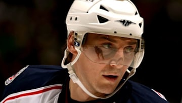 ANAHEIM, CA - JANUARY 02: Sergei Fedorov #91 of the Columbus Blue Jackets in action against the Anaheim Ducks during the NHL game at Honda Center on January 2, 2008 in Anaheim, California. (Photo by Christian Petersen/Getty Images)