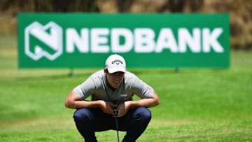SUN CITY, SOUTH AFRICA - NOVEMBER 09: Andrea Pavan of Italy plays a putt on the 1st green during the second round of the Nedbank Golf Challenge at Gary Player CC on November 9, 2018 in Sun City, South Africa. (Photo by Stuart Franklin/Getty Images)