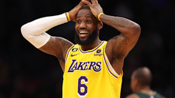 LeBron James #6 of the Los Angeles Lakers (Photo by Maddie Meyer/Getty Images)