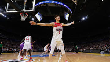 SYDNEY, AUSTRALIA - NOVEMBER 17: LaMelo Ball of the Hawks in action during the round seven NBL match between the Sydney Kings and the Illawarra Hawks at Qudos Bank Arena on November 17, 2019 in Sydney, Australia. (Photo by Mark Metcalfe/Getty Images)
