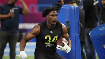 Rachaad White, NFL Combine (Mandatory Credit: Kirby Lee-USA TODAY Sports)