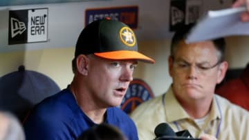 HOUSTON, TX - AUGUST 23: Manager A.J. Hinch