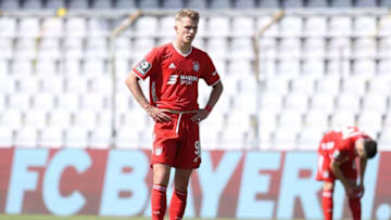 Jann-Fiete Arp set to leave Bayern Munich this summer. (Photo by Alexander Hassenstein/Getty Images)