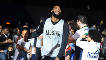 LOS ANGELES, CA - FEBRUARY 17: Andre Drummond #0 of Team LeBron is introduced for practice at the Verizon Up Arena at LACC on February 17, 2018 in Los Angeles, California. (Photo by Jayne Kamin-Oncea/Getty Images)NOTE TO USER: User expressly acknowledges and agrees that, by downloading and or using this photograph, User is consenting to the terms and conditions of the Getty Images License Agreement. (Photo by Jayne Kamin-Oncea/Getty Images)