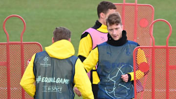 Marco Reus in training on Tuesday (Photo by INA FASSBENDER/AFP via Getty Images)