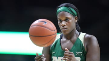 STORRS, CONNECTICUT- NOVEMBER 17: Kalani Brown #21 of the Baylor Bears taking a free throw during the UConn Huskies Vs Baylor Bears NCAA Women's Basketball game at Gampel Pavilion, on November 17th, 2016 in Storrs, Connecticut. (Photo by Tim Clayton/Corbis via Getty Images)