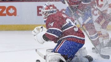Nov 11, 2021; Montreal, Quebec, CAN; Montreal Canadiens Jake Allen Mandatory Credit: Eric Bolte-USA TODAY Sports