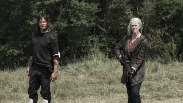 Norman Reedus as Daryl Dixon, Melissa McBride as Carol Peletier - The Walking Dead _ Season 11, Episode 14 - Photo Credit: Jace Downs/AMC