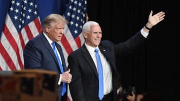 President Donald J. Trump and Vice President Mike Pence (Photo by David T. Foster III-Pool/Getty Images)