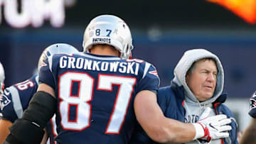 FOXBORO, MA - NOVEMBER 26: Rob Gronkowski