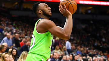 MINNEAPOLIS, MN - JANUARY 12: Josh Okogie #20 of the Minnesota Timberwolves. (Photo by David Berding/Getty Images)
