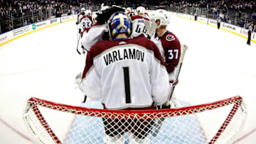 NEW YORK, NY - OCTOBER 05: Semyon Varlamov